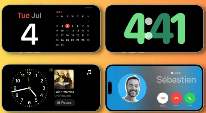 鸡西苹果手机维修分享iOS17横屏充电待机显示有什么好处 