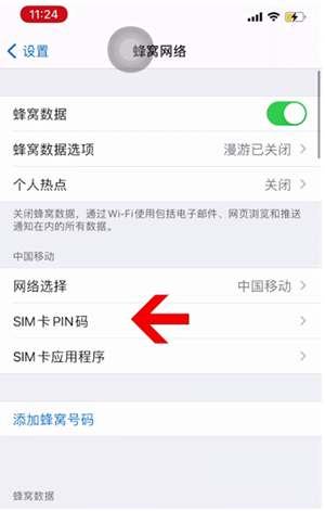 鸡西苹果14维修网分享如何给iPhone14的SIM卡设置密码 